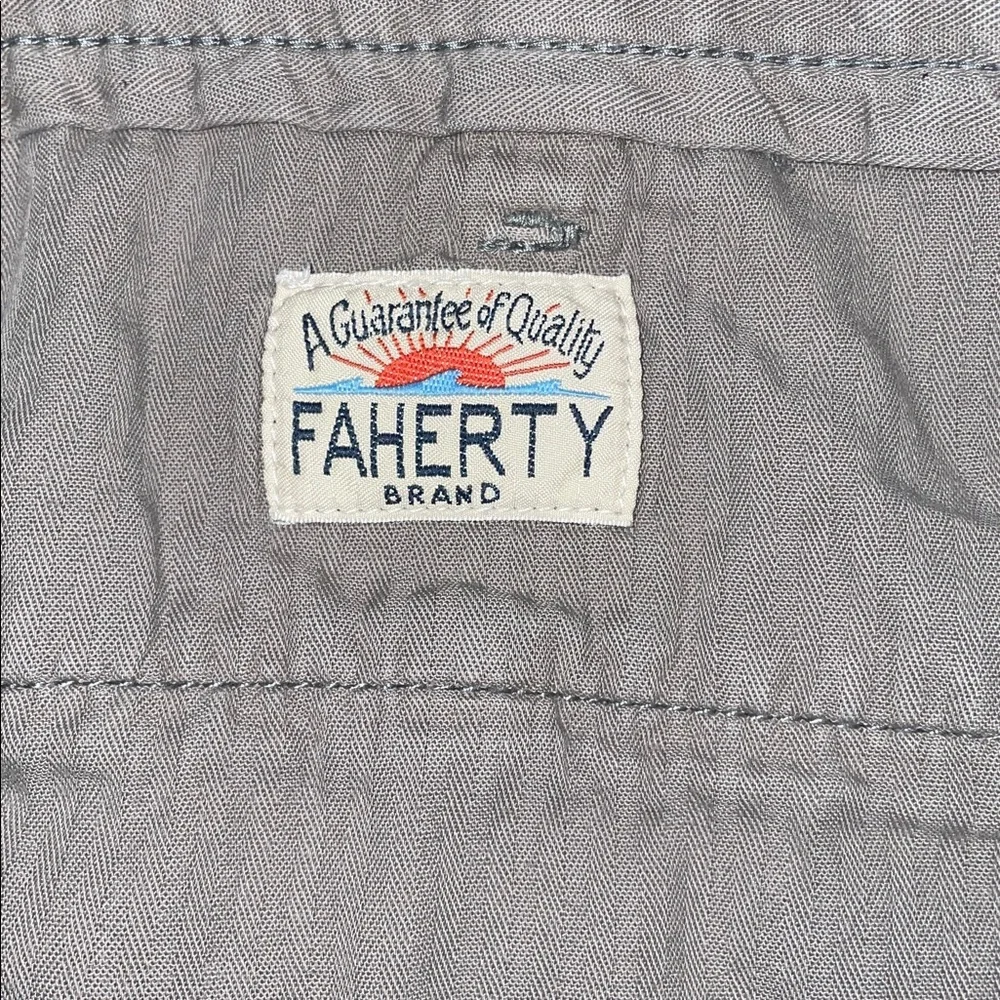Faherty Men's Tan Flat Front Shorts